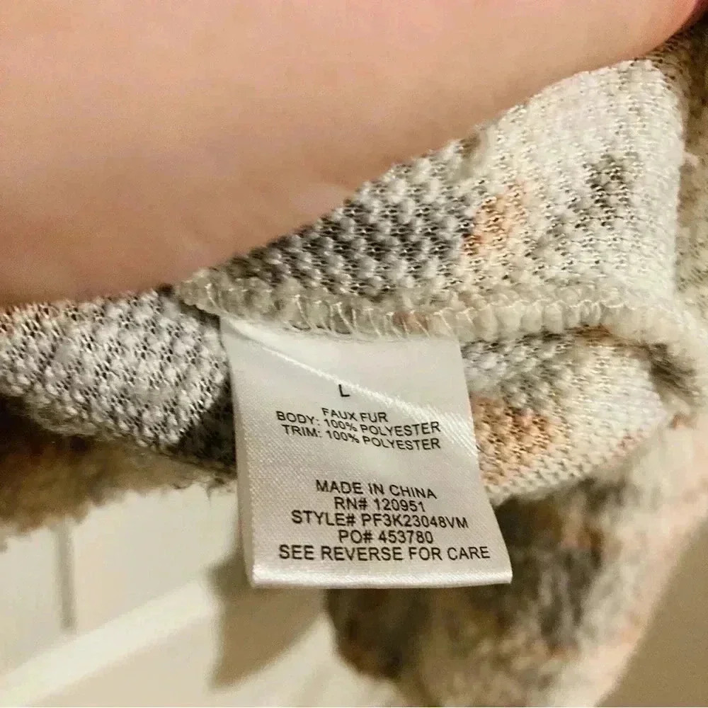 Pink Rose Girl’s Fleece Quarter Zip Sweatshirt Pullover Sweater Sz. Large NWOT - Picture 11 of 12